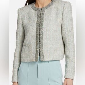 Alice Olivia Kidman Tweed Jacket, S